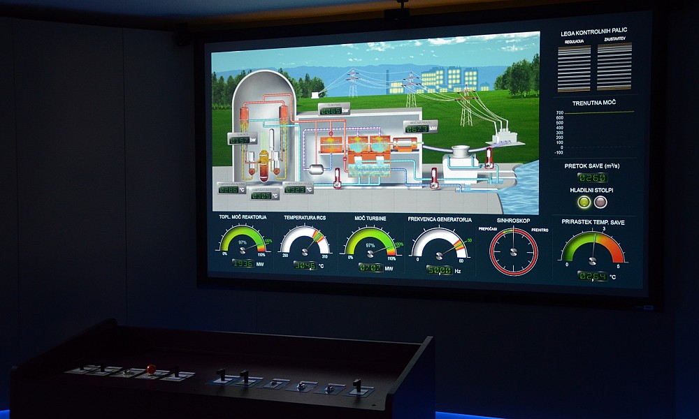 Krško Nuclear Power Plant startup simulation